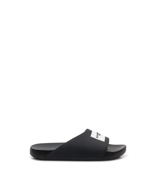 Givenchy Label Slide Mules in Black für Herren