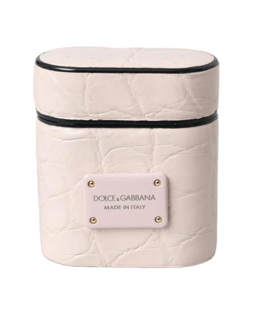 Dolce & Gabbana Natural Caiman Leather Airpods Case