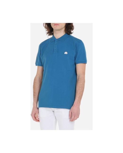 Sundek Blue Polo Shirts for men