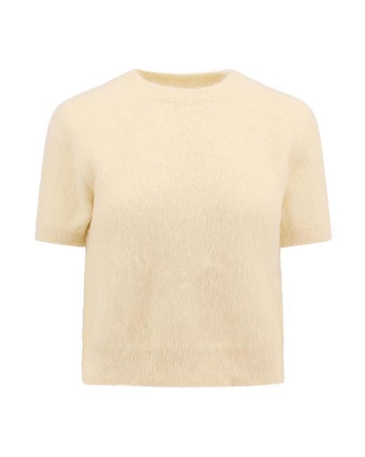 Maison Margiela Natural Round-Neck Knitwear