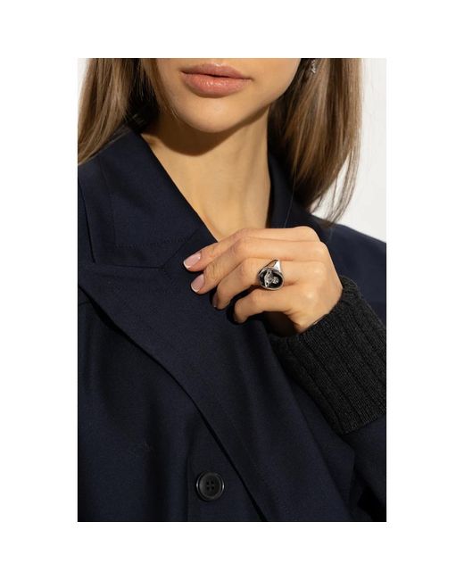 Vivienne Westwood Accessoires ,Grijs ,Seal Ring in het White