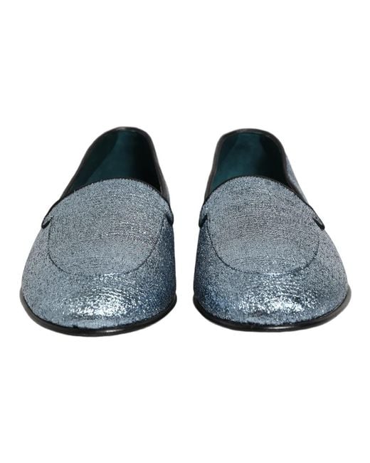 Dolce & Gabbana Blue Loafers for men