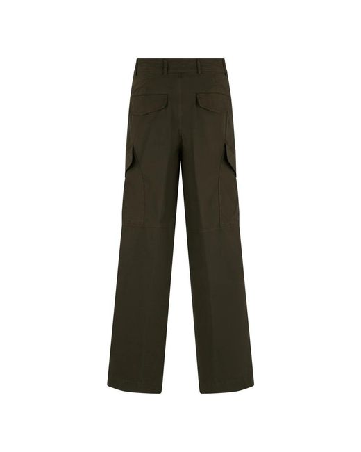 Dries Van Noten Green Wide Trousers for men