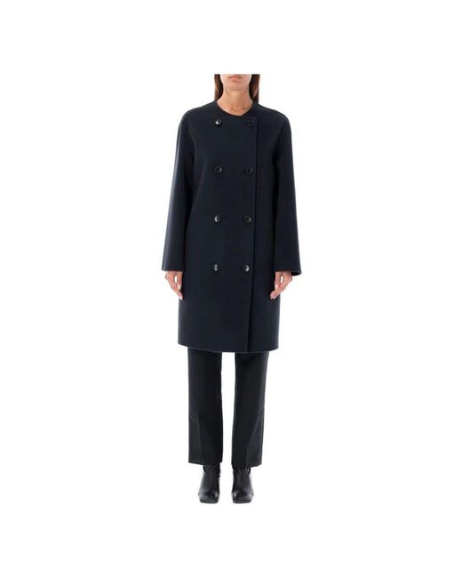 Philosophy Di Lorenzo Serafini Blue Doppelreihiger Grigio Mantel Aw24