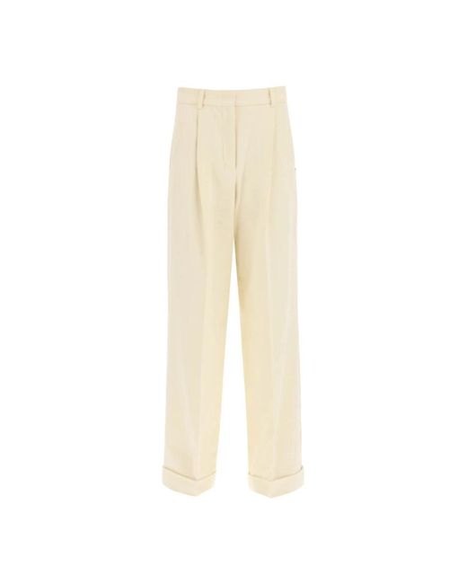 Sportmax Natural Wide Trousers