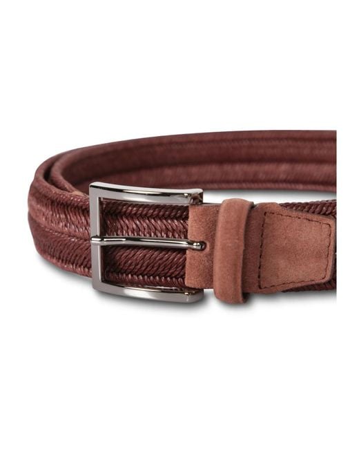 Orciani Red Belts for men
