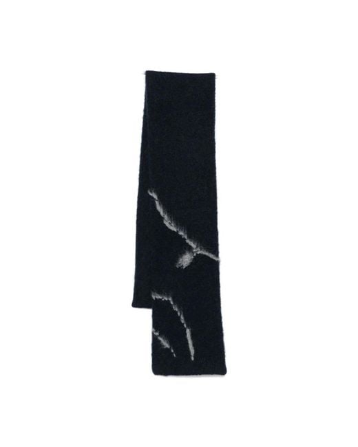Dries Van Noten Black Winter Scarves for men