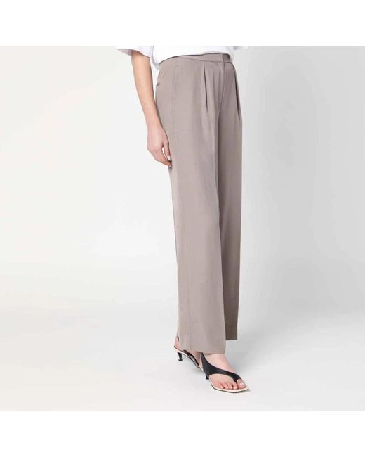 Wide Trousers Calvin Klein de color Gray