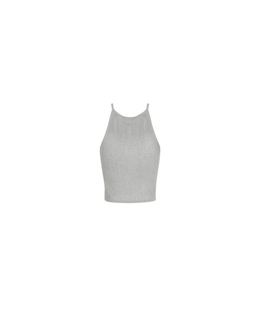 ARMANI EXCHANGE Gray Sleeveless Tops