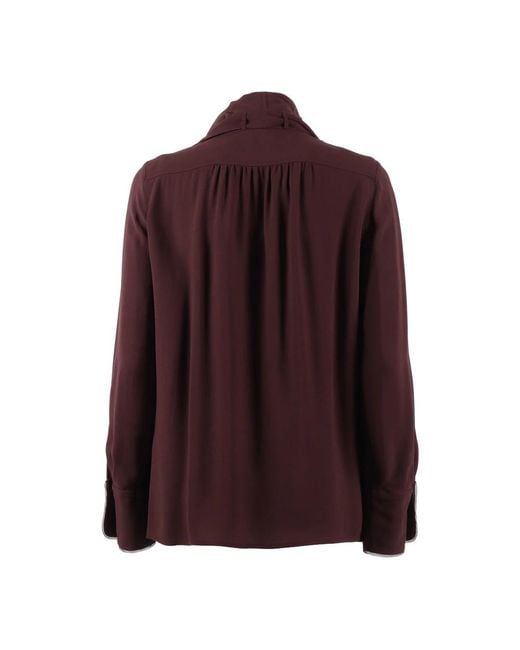 Elisabetta Franchi Purple Blouses