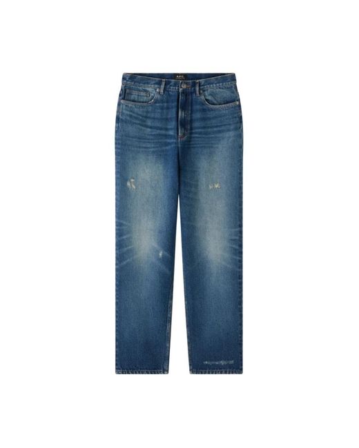 A.P.C. Blue Slim Fit Jeans for men