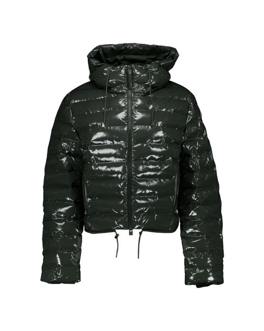 Rains Jassen ,Groen ,Leer Lohja Short Puffer Jacket W3T2 in het Green