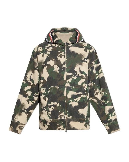 A Bathing Ape Green Zip-Throughs for men