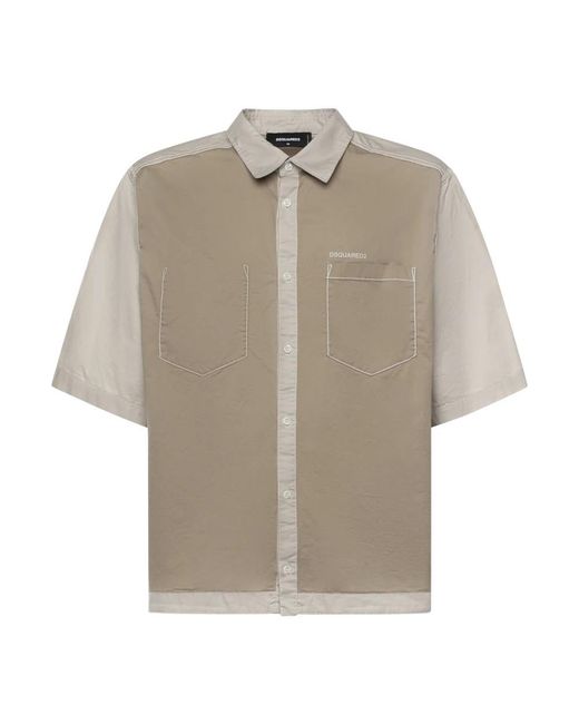DSquared² Natural Short Sleeve Shirts for men