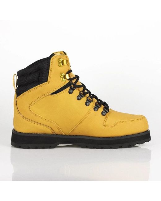 DC Shoes Yellow Lace-Up Boots for men