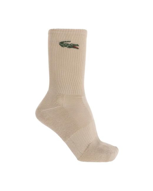 Lacoste 3-Pack Ribbed Sokken in het Brown voor heren