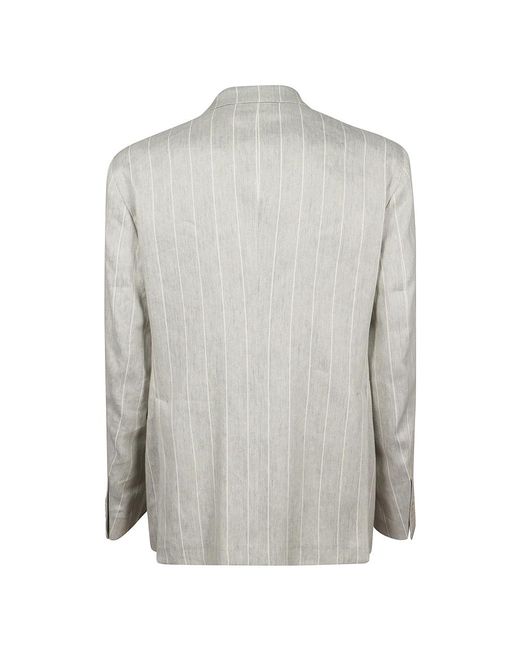 Tagliatore Gray Double Breasted Suits for men