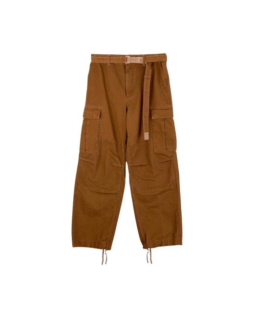 Sacai Brown Straight Trousers