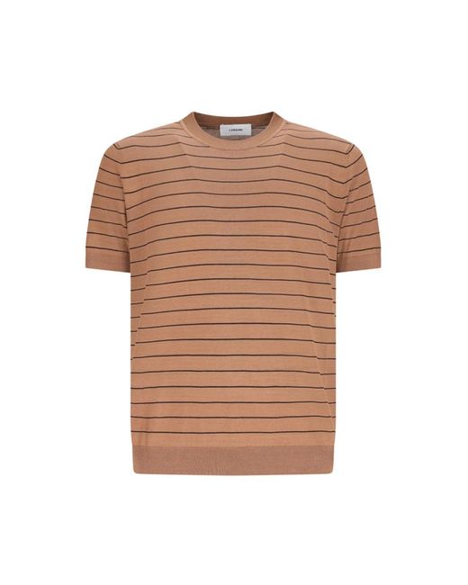Lardini Brown Round-Neck Knitwear for men
