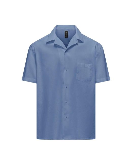 Short Sleeve Shirts Bomboogie de hombre de color Blue