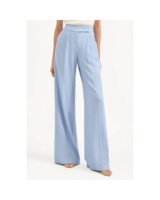 Wide Trousers Veronica Beard de color Blue