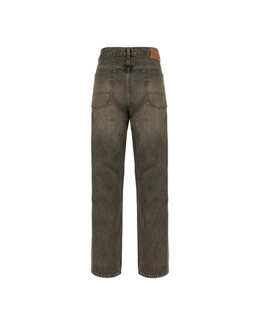 Our Legacy Green Straight Jeans for men