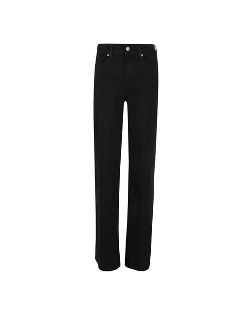7 For All Mankind Black Straight Jeans
