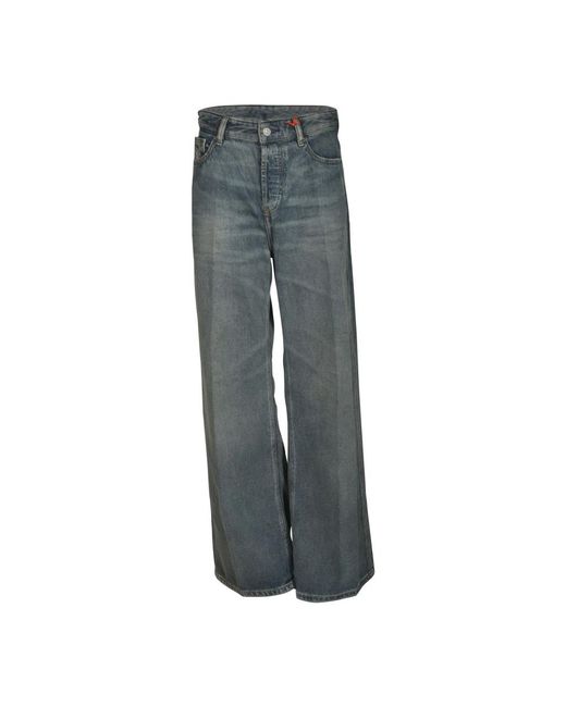 DIESEL Gray Wide Jeans