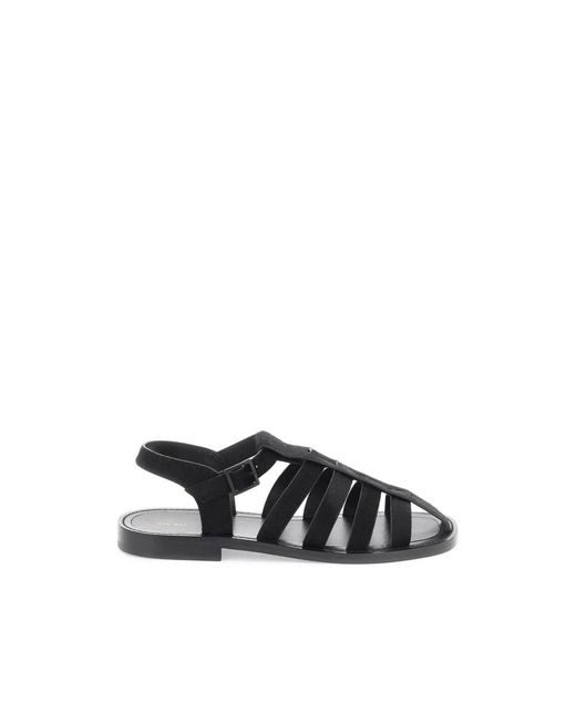 The Row Black Stylische sommer sandalen
