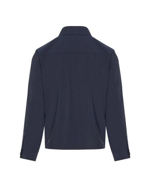 Corneliani Jassen ,Blauw ,Wol Techwool Jacket in het Blue voor heren