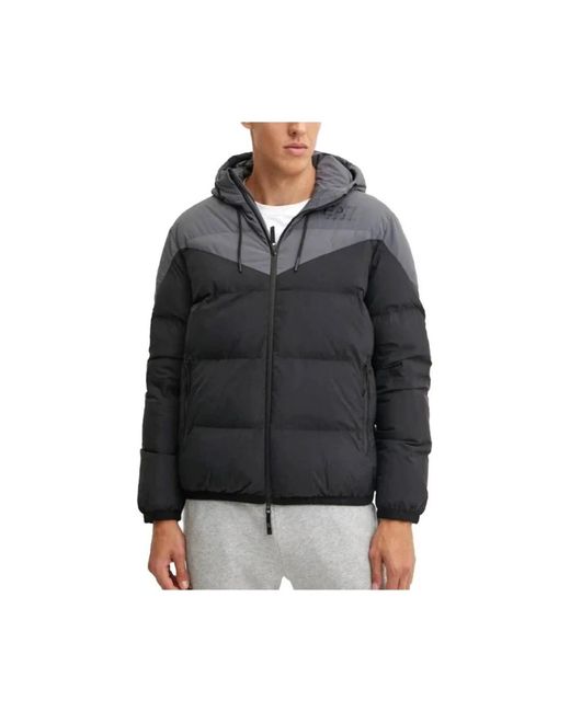 EA7 Blue Winter Jackets for men