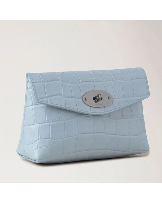 Mulberry Blue Darley kosmetiktasche, poplin blau