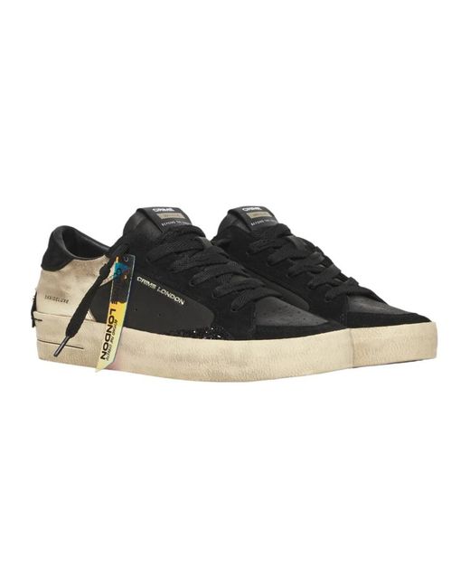 Crime London Black Sneakers
