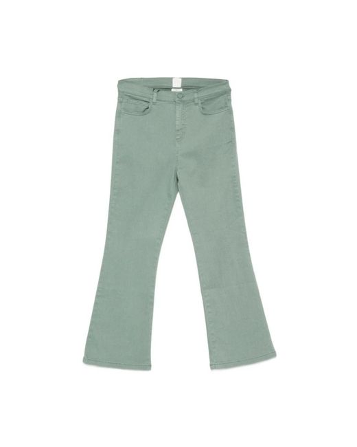 Marella Jeans ,Groen ,Flared Jeans in het Green
