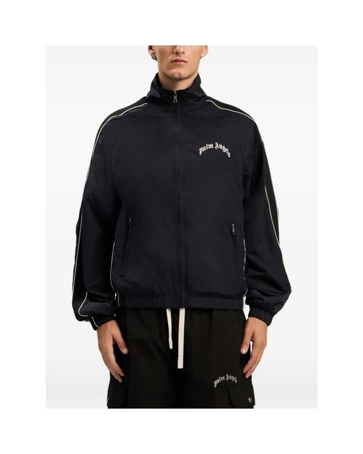 Palm Angels Black Light Jackets for men