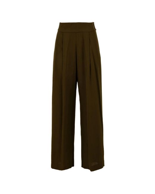 Aspesi Green Wide Trousers