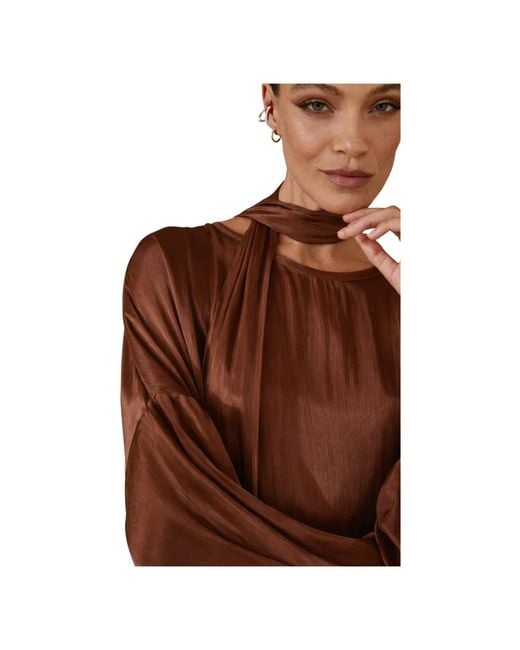 Souvenir Clubbing Brown Blouses