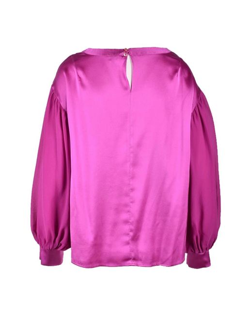 HER SHIRT HER DRESS Pink Blouses