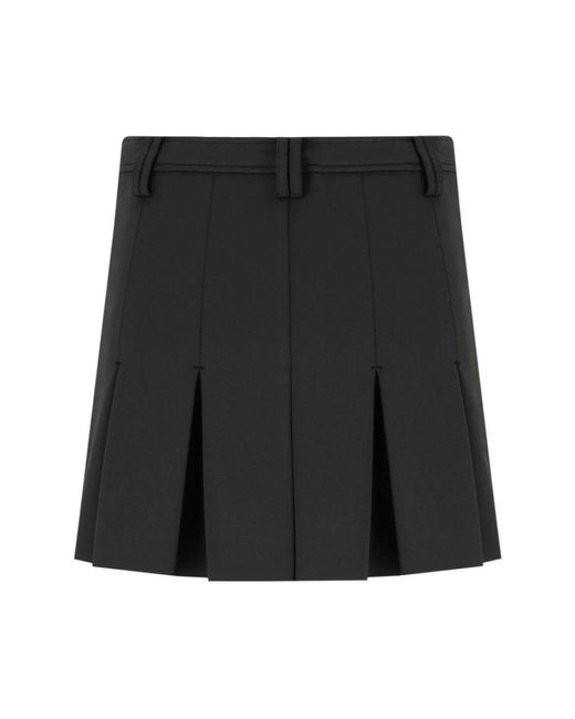 Ganni Black Short Skirts