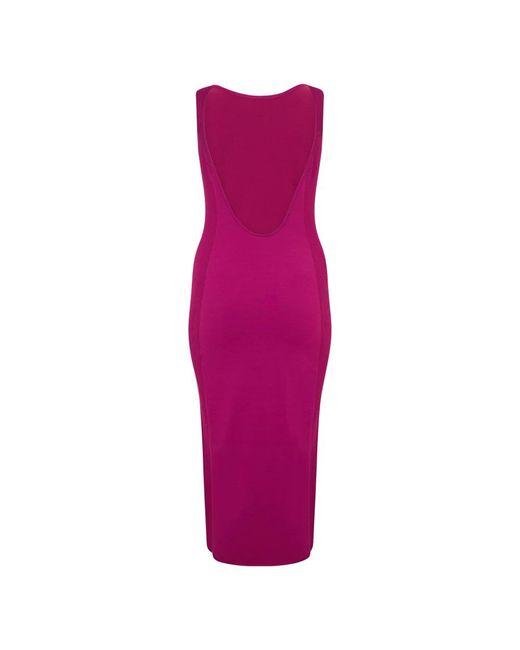 Alberta Ferretti Purple Midi Dresses