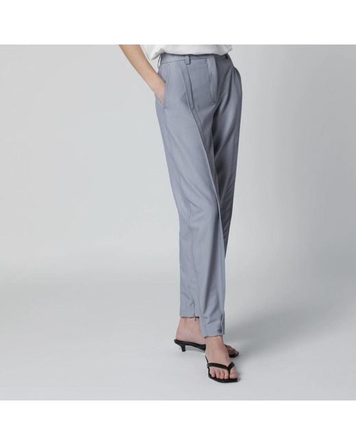 Thelatest Blue Tapered Trousers