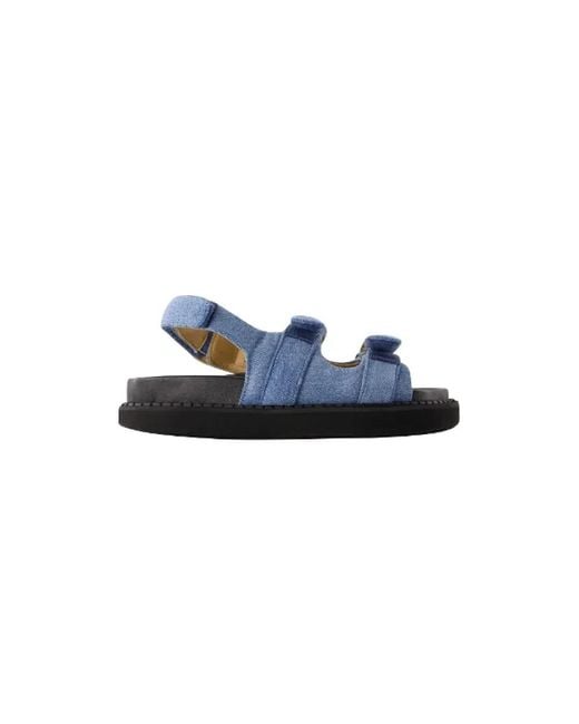 Isabel Marant Blue Flat Sandals