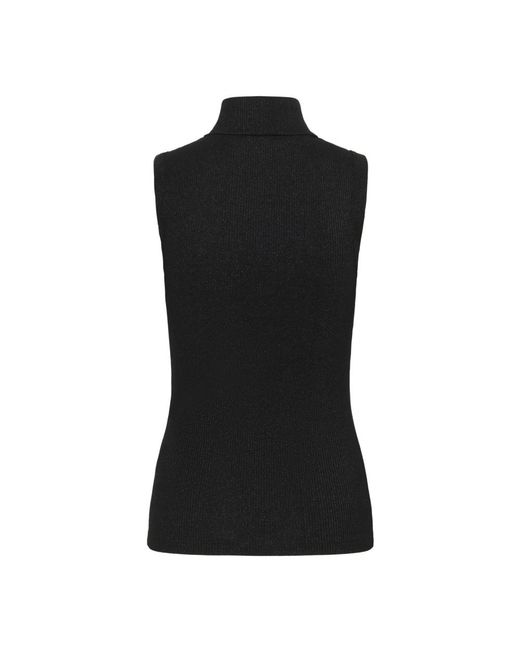 Inwear Black Sleeveless Tops