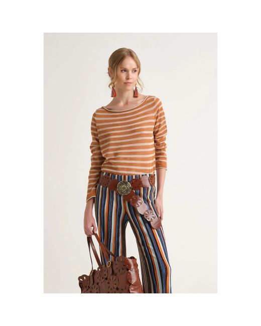 Maliparmi Natural Round-Neck Knitwear