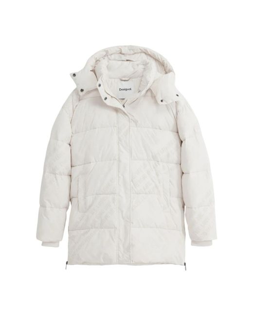 Desigual White Winter Jackets
