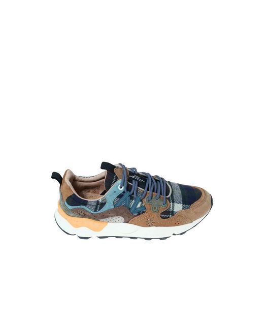 Flower Mountain Blue Sneakers for men