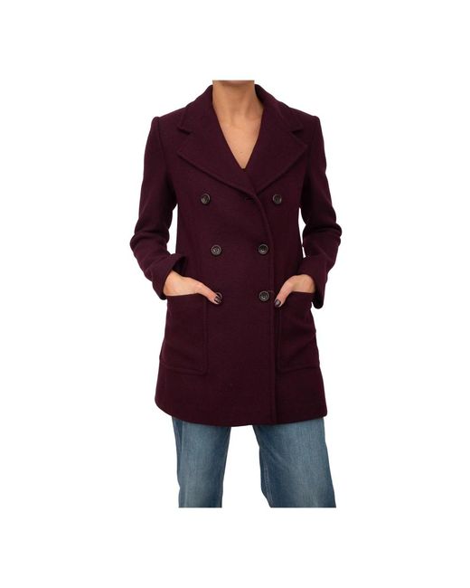 Liu Jo Double-Breasted Coats in Red Lyst UK