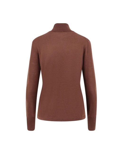 Aspesi Brown Turtlenecks