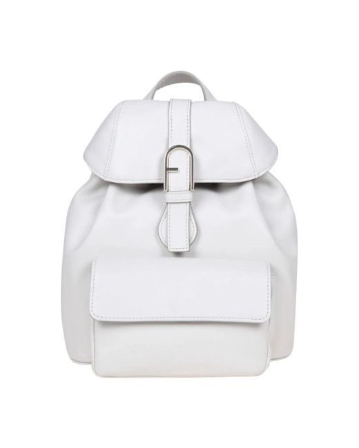 Furla White Backpacks