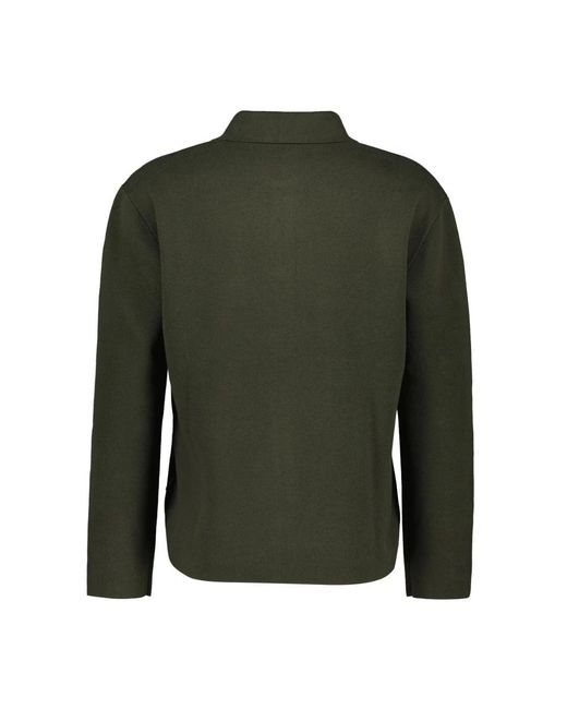 Closed Cardigan in het Green voor heren